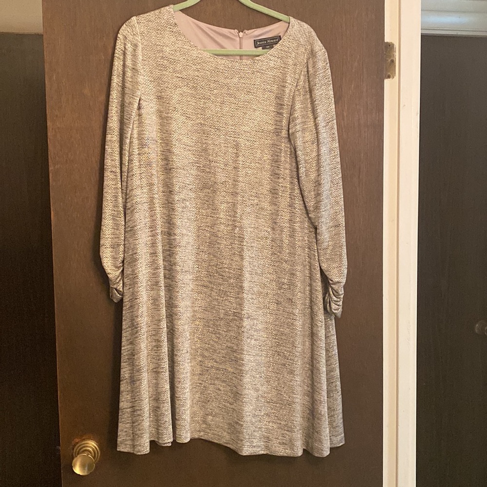 Gold, shimmery dress